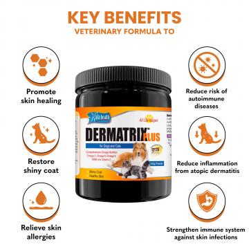 Kala Health Dermatrix Plus For Healthy Skin & Shiny Coat 240g